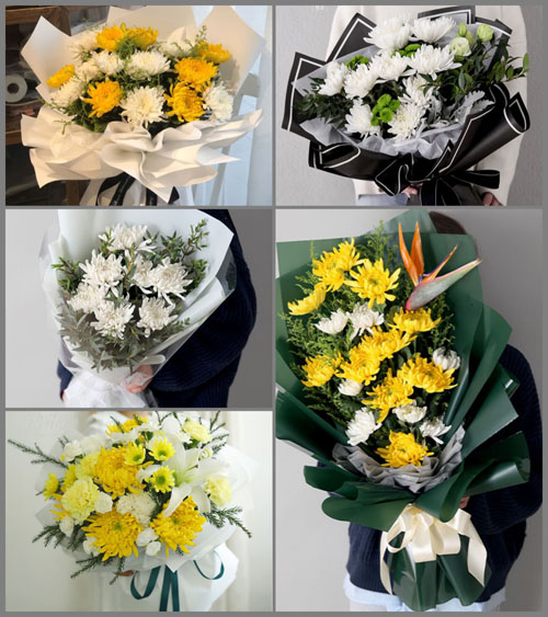山西晋中介休市宋古乡三道河村白事花束代送